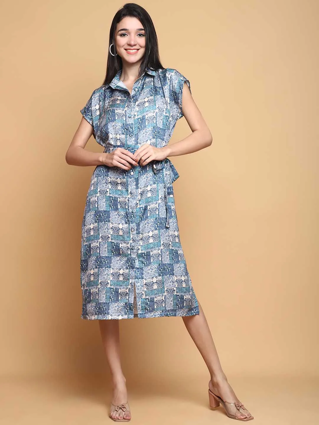 The Earth Song Tie Dress - Green