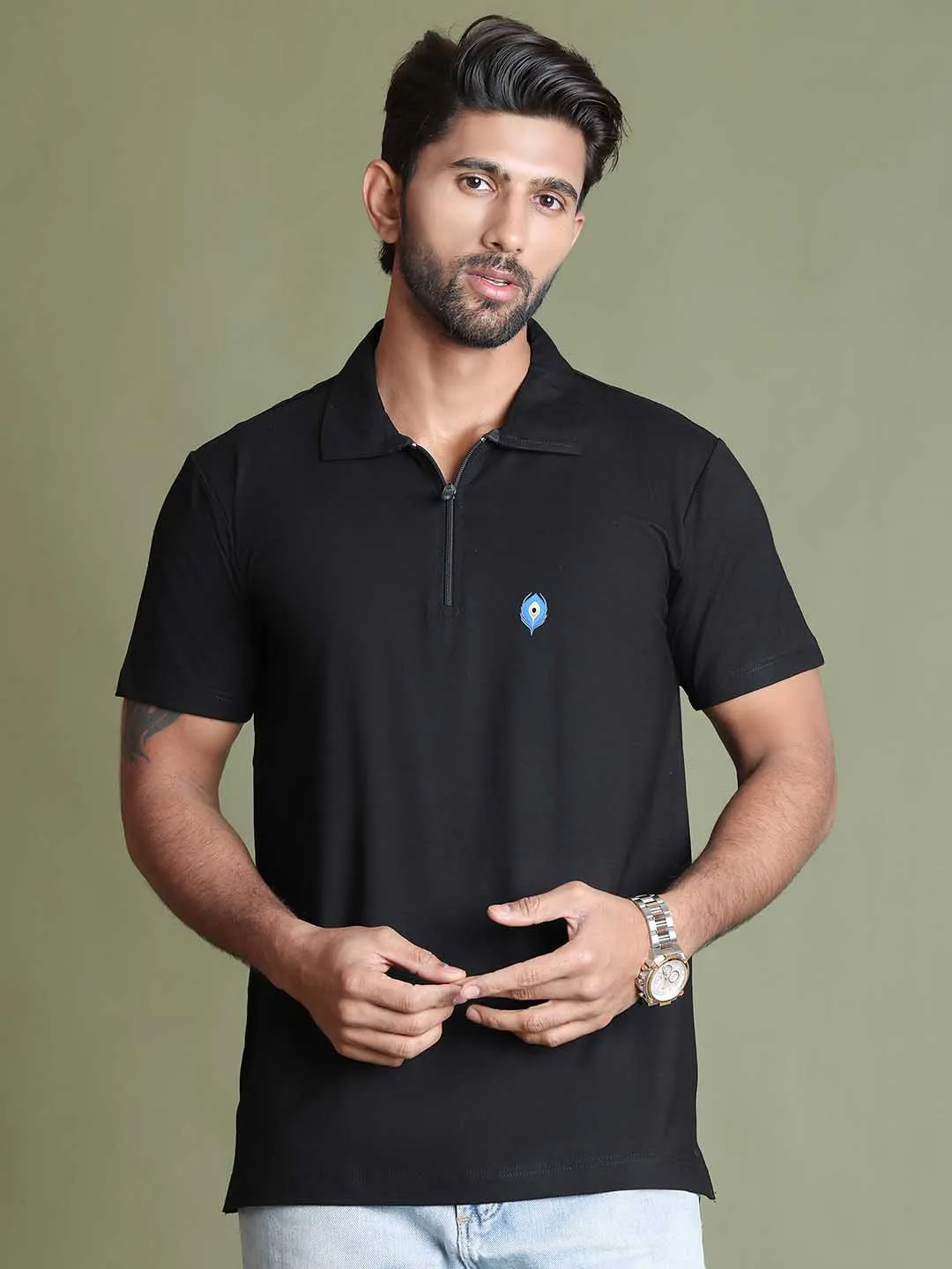 Supreme Luxe Bamboo Polo - Black