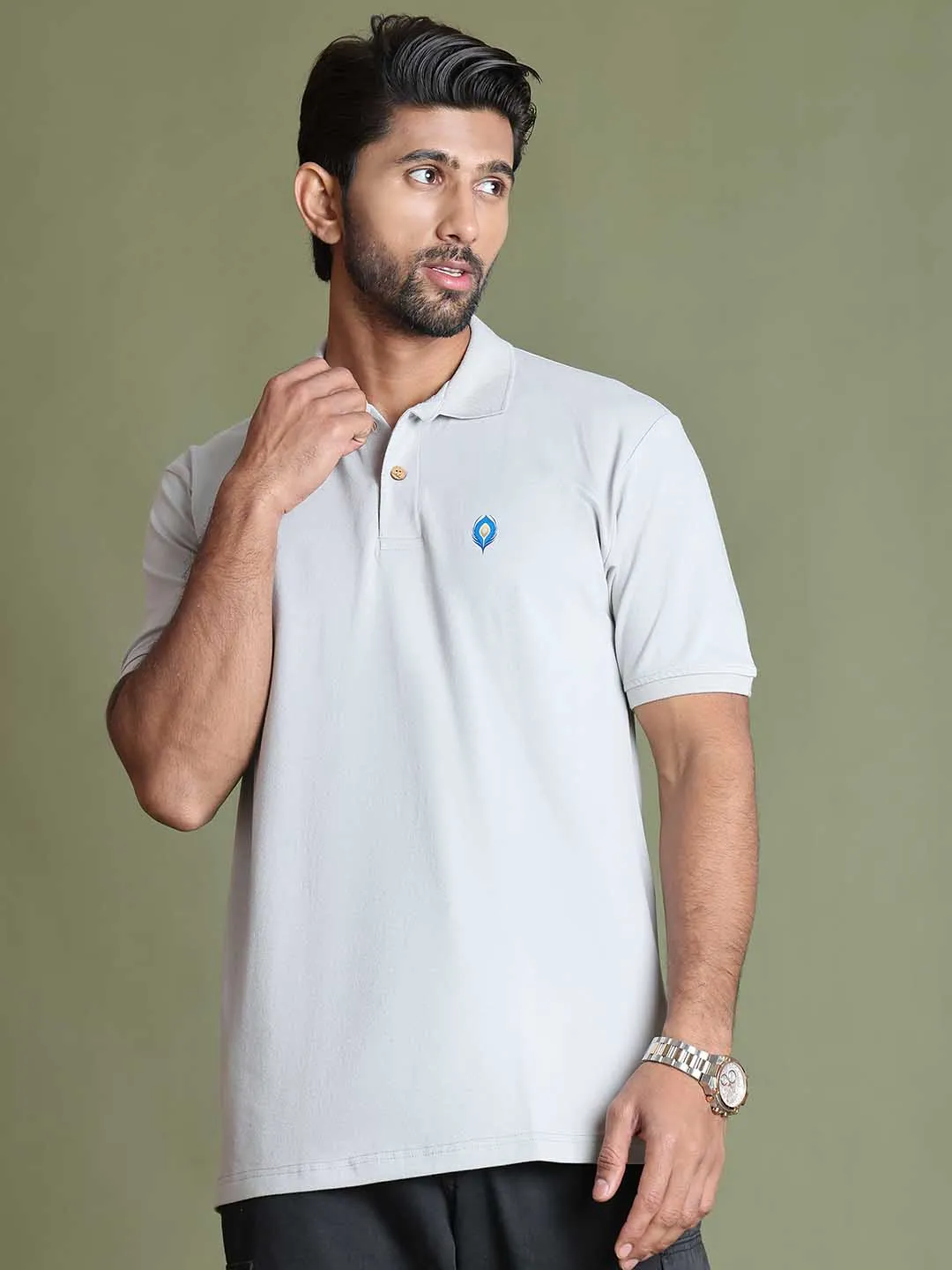 Supreme Luxe Bamboo Polo - Grey