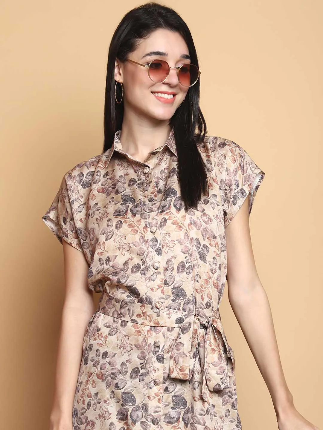 The Earth Song Tie Dress - Cream